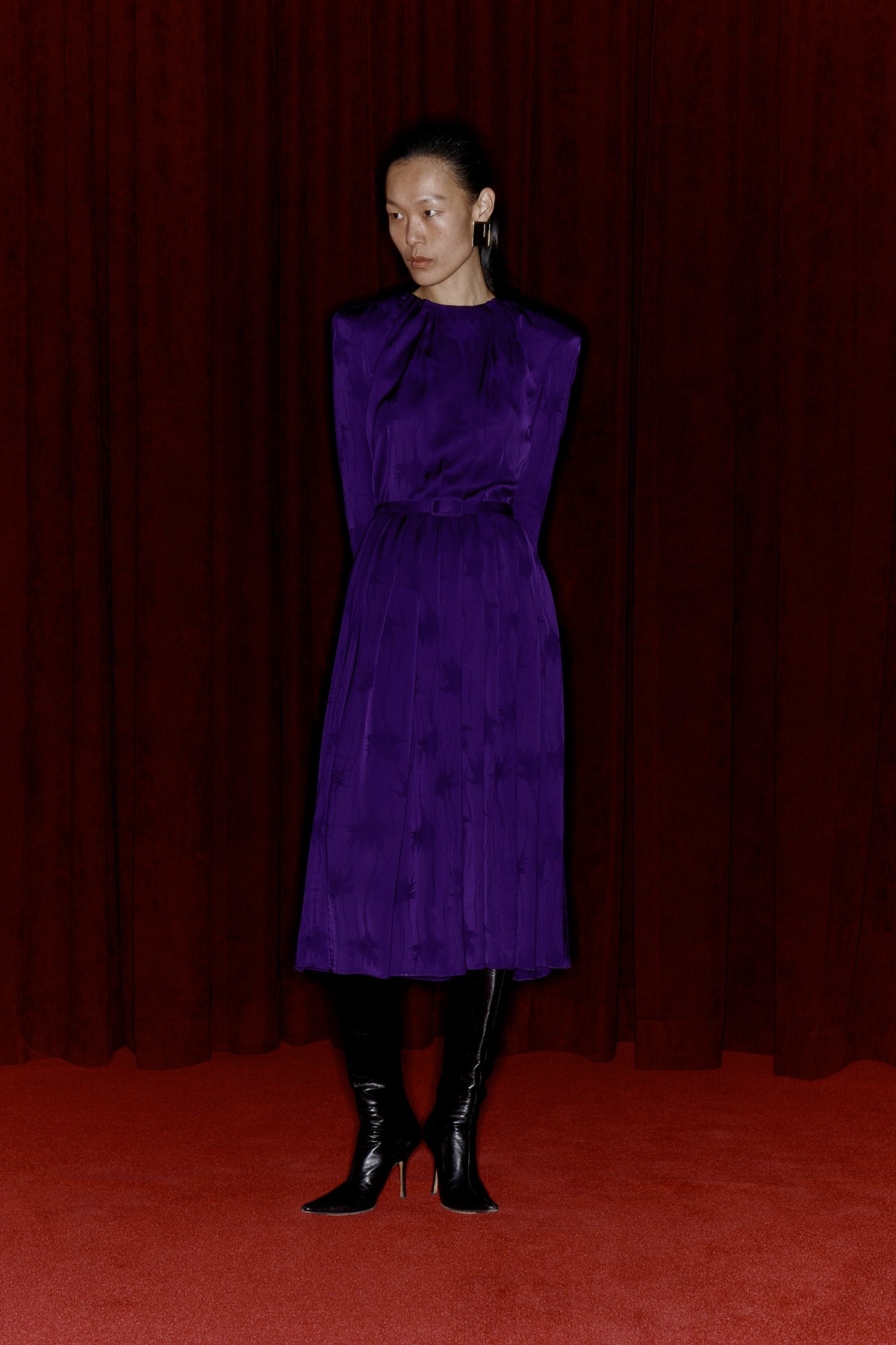 Commission Fall/Winter 2020 Collection Lookbook Purple Dress