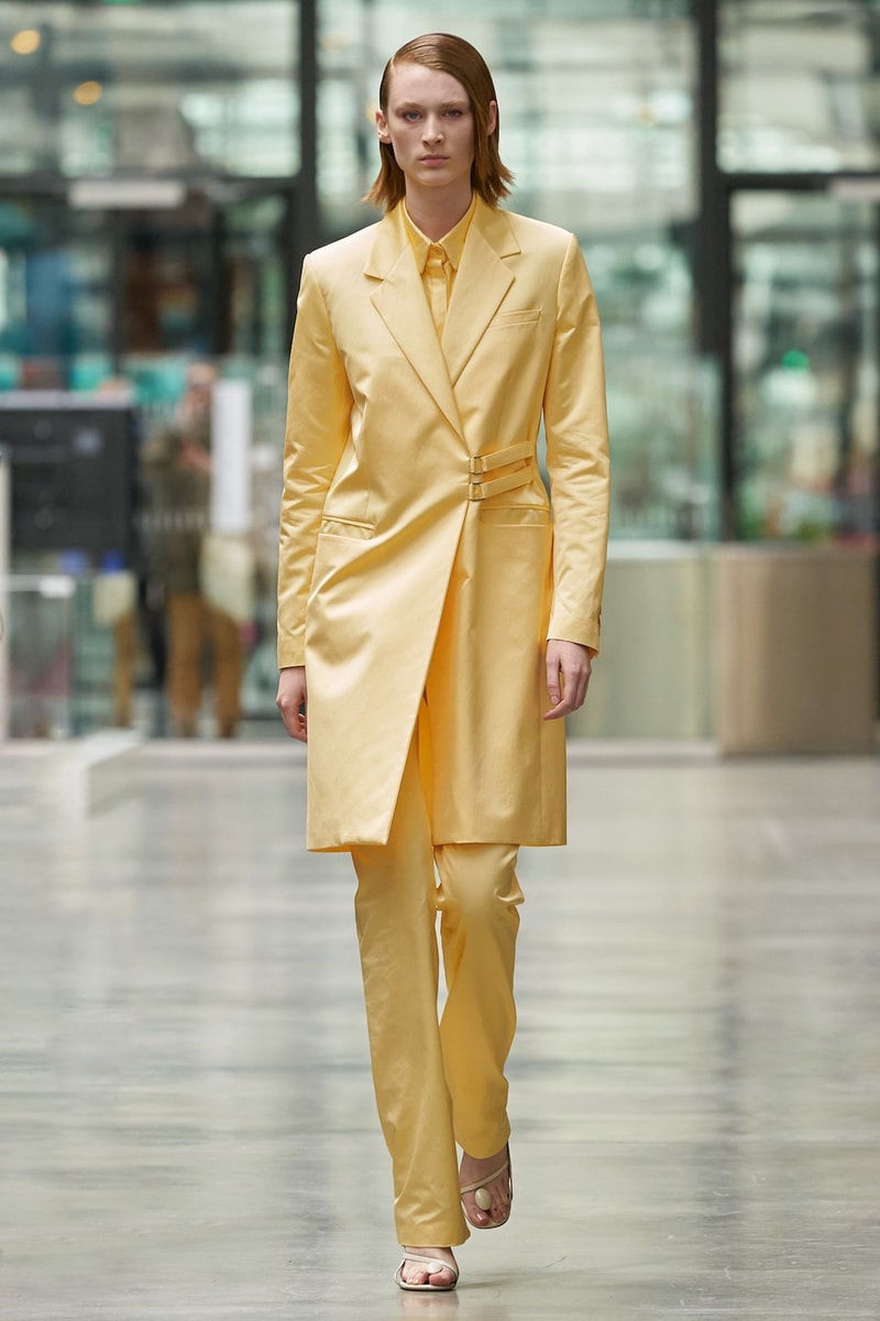 coperni sebastien meyer arnaud vaillant paris fashion week fall winter collection pastel yellow coat pants