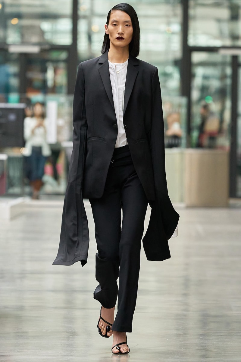 coperni sebastien meyer arnaud vaillant paris fashion week fall winter collection black jacket pants white top
