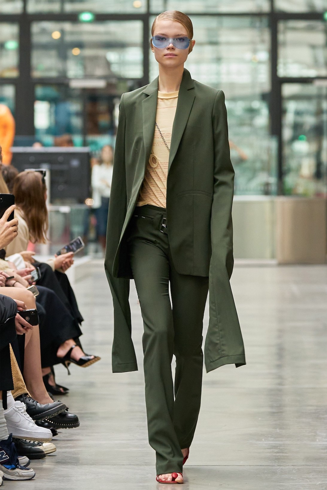 coperni sebastien meyer arnaud vaillant paris fashion week fall winter collection olive green jacket pants
