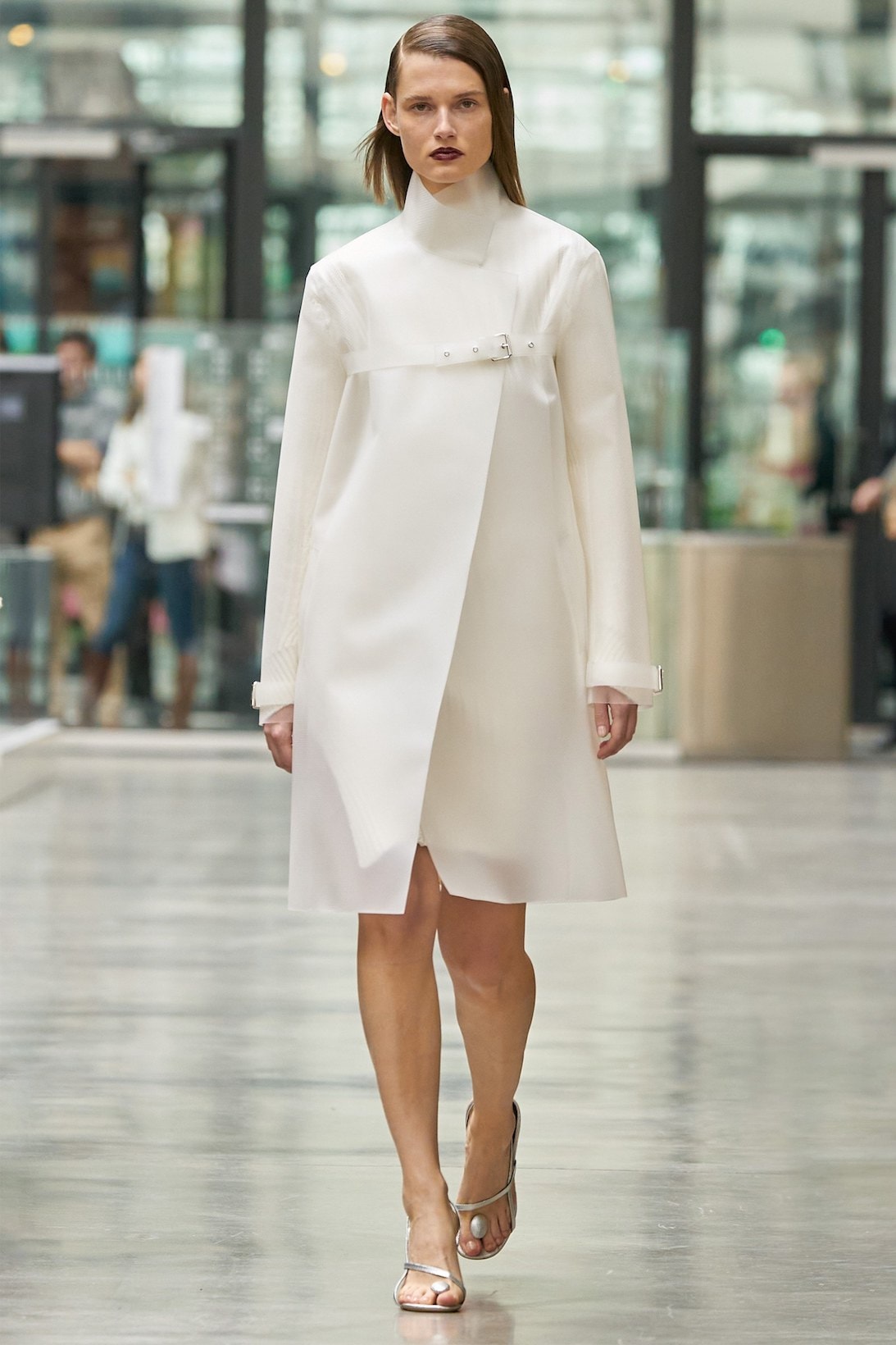 coperni sebastien meyer arnaud vaillant paris fashion week fall winter collection white long sleeve dress