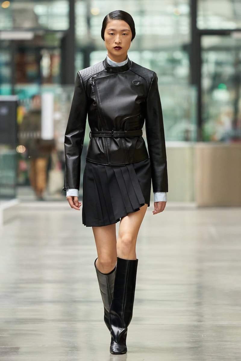 coperni sebastien meyer arnaud vaillant paris fashion week fall winter collection leather jacket black skirt boots