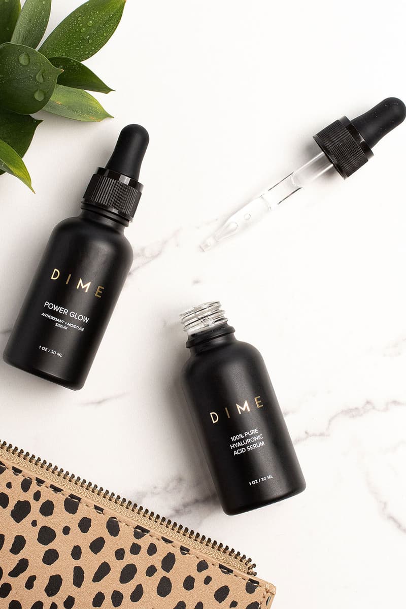 dime beauty clean sustainable luxury skincare line hyaluronic acid serum