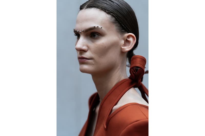 dion lee new york fashion week nyfw fall winter collection backstage makeup hair