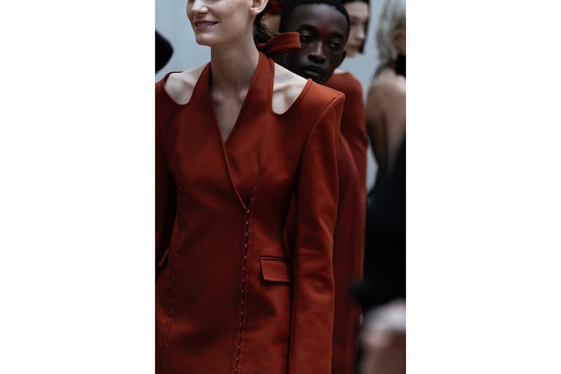 dion lee new york fashion week nyfw fall winter collection backstage makeup hair