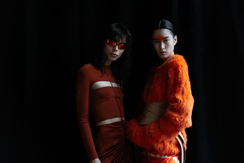 dion lee new york fashion week nyfw fall winter collection backstage makeup hair