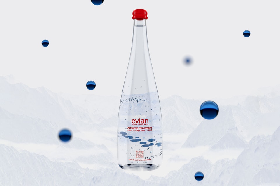 Virgil Abloh x Evian collaboration: the bottle is finally available