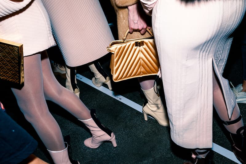 Fendi Fall Winter 2020 FW20 Silvia Venturini Milan Fashion Week Runway Show Backstage Bag Boots