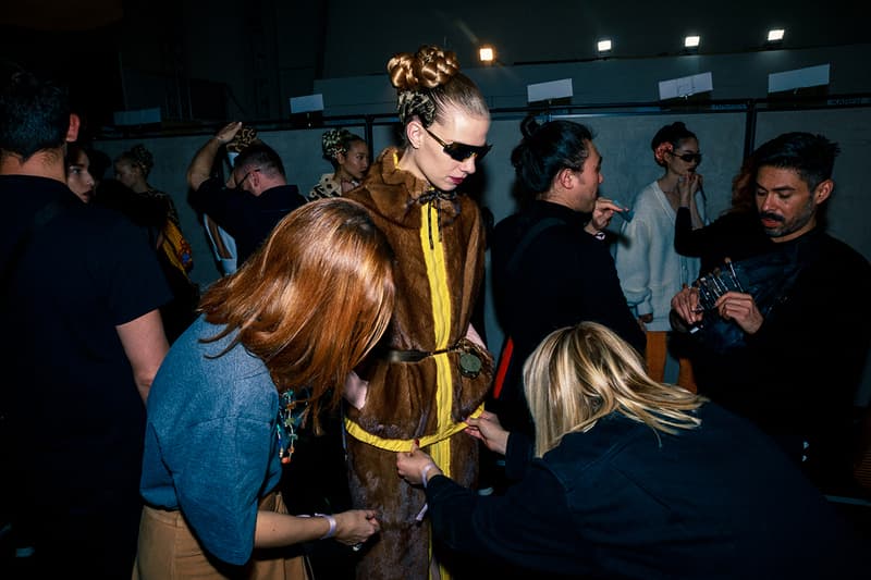 Fendi Fall Winter 2020 FW20 Silvia Venturini Milan Fashion Week Runway Show Backstage Model