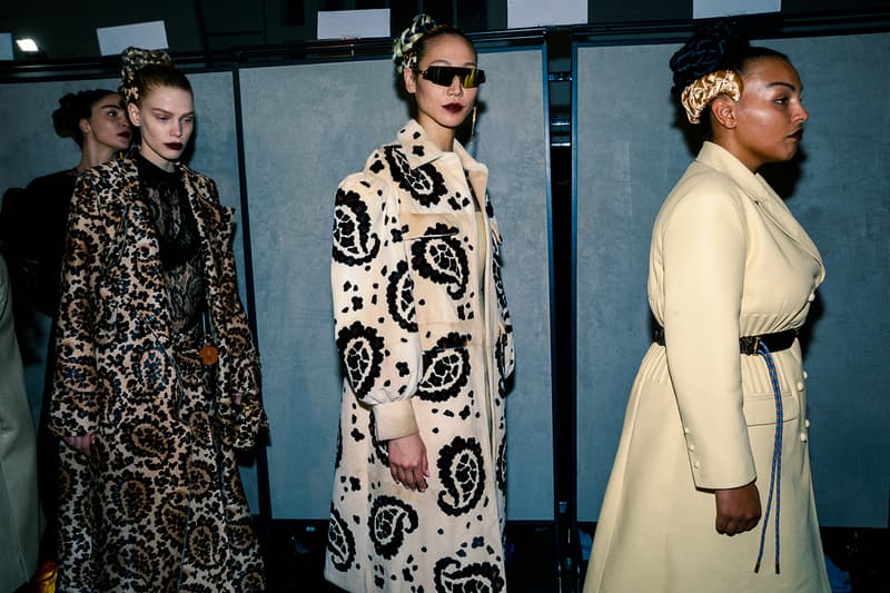 Fendi Fall Winter 2020 FW20 Silvia Venturini Milan Fashion Week Runway Show Backstage Models Paloma Elsesser Soo Joo Park Headband