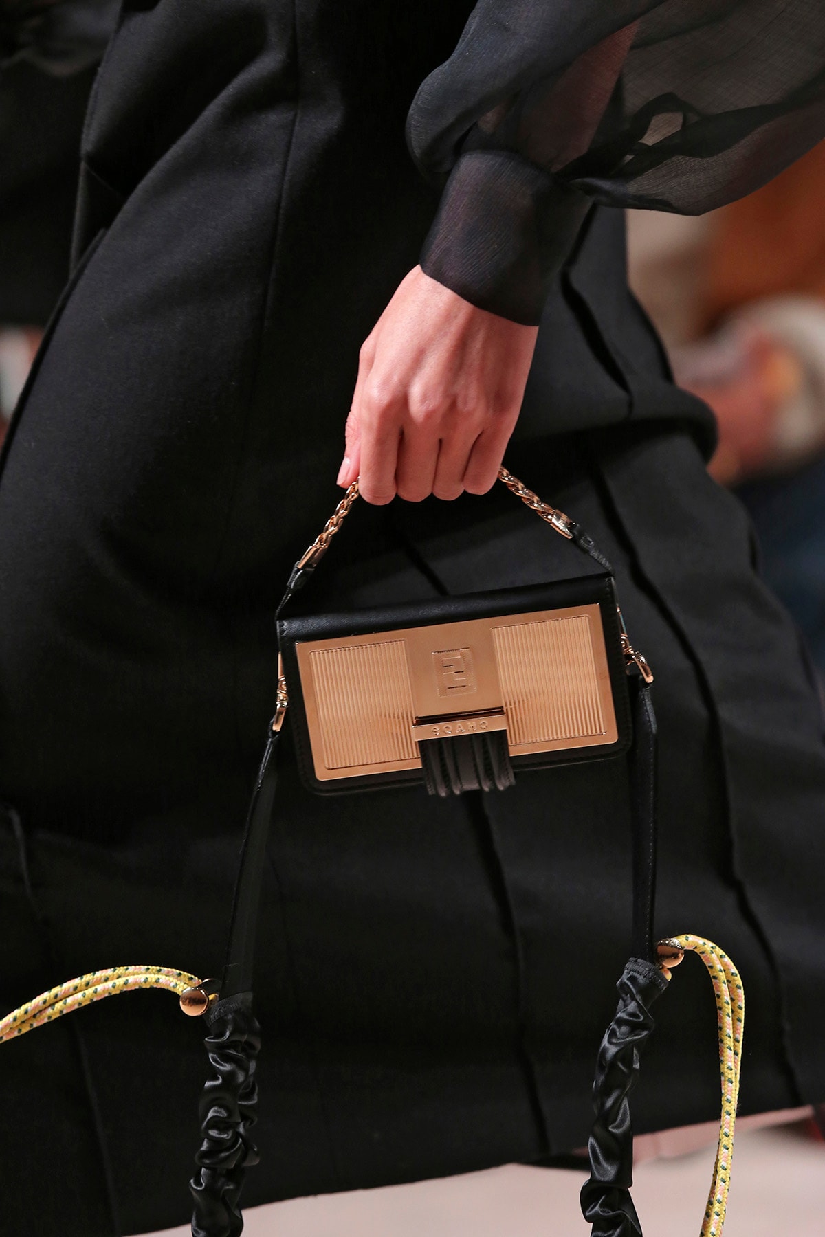 Fendi Fall/Winter 2020 Collection Bags Accessories Chaos Clutch Gold