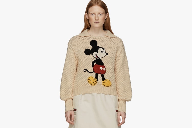 Add Gucci x Disney's "Ivory" Wool Mickey Mouse Sweater to Your Winter Wardrobe