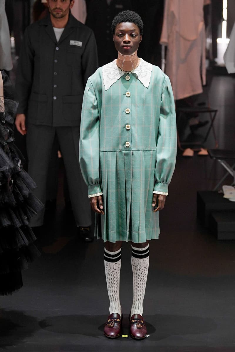 Gucci Fall/Winter 2020 Collection Runway Show Dress Green