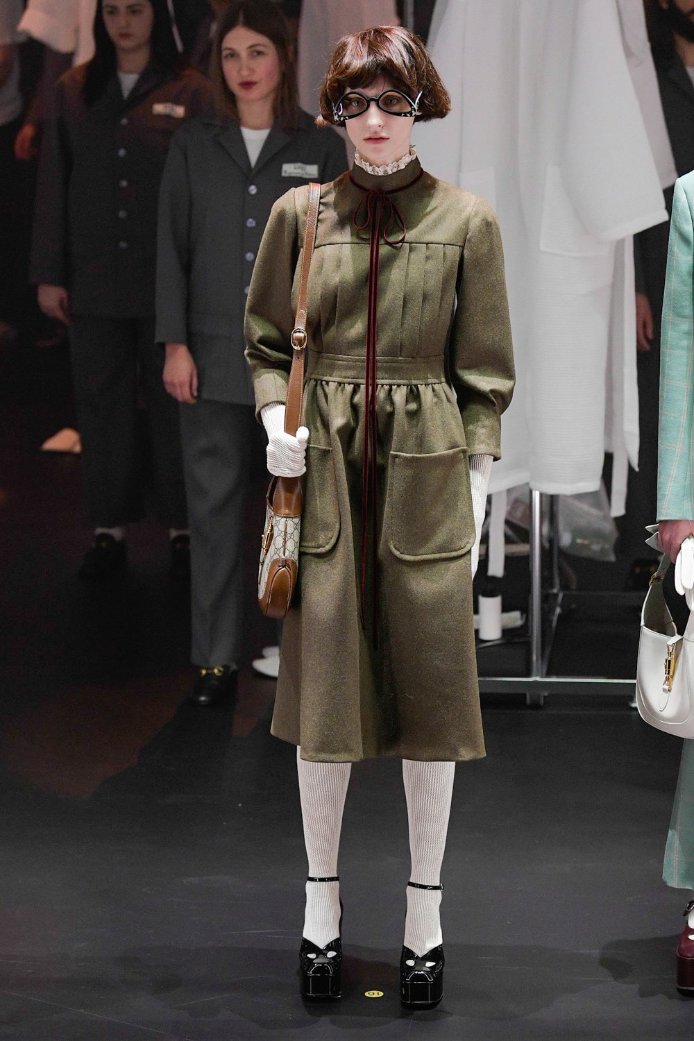 Gucci Fall/Winter 2020 Collection Runway Show Dress Green