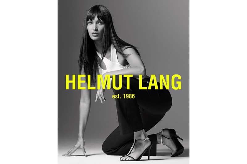 helmut lang bella hadid spring summer campaign ethan james green