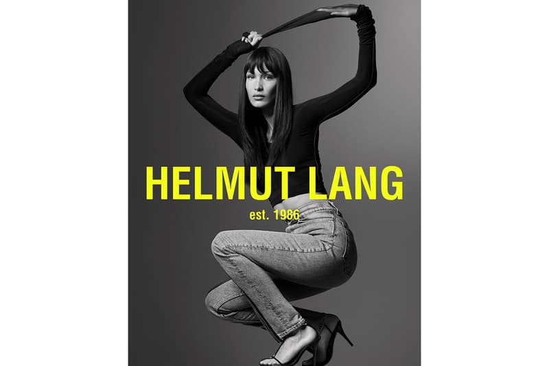 helmut lang bella hadid spring summer campaign ethan james green