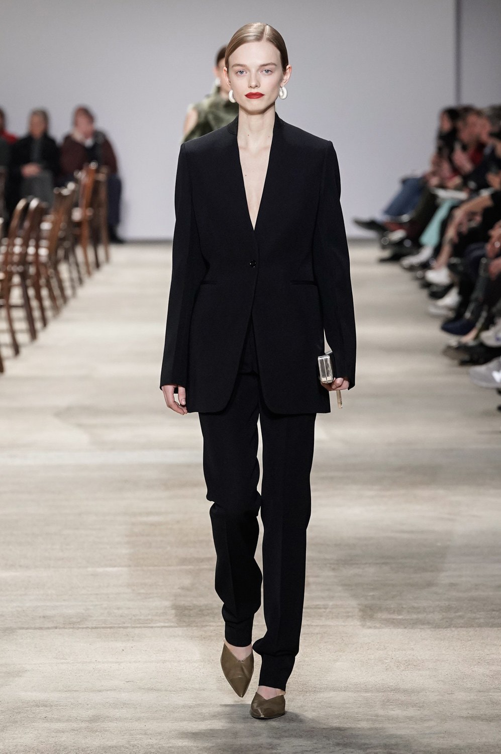 Jil Sander Fall/Winter 2020 Collection Runway Show Suit Black