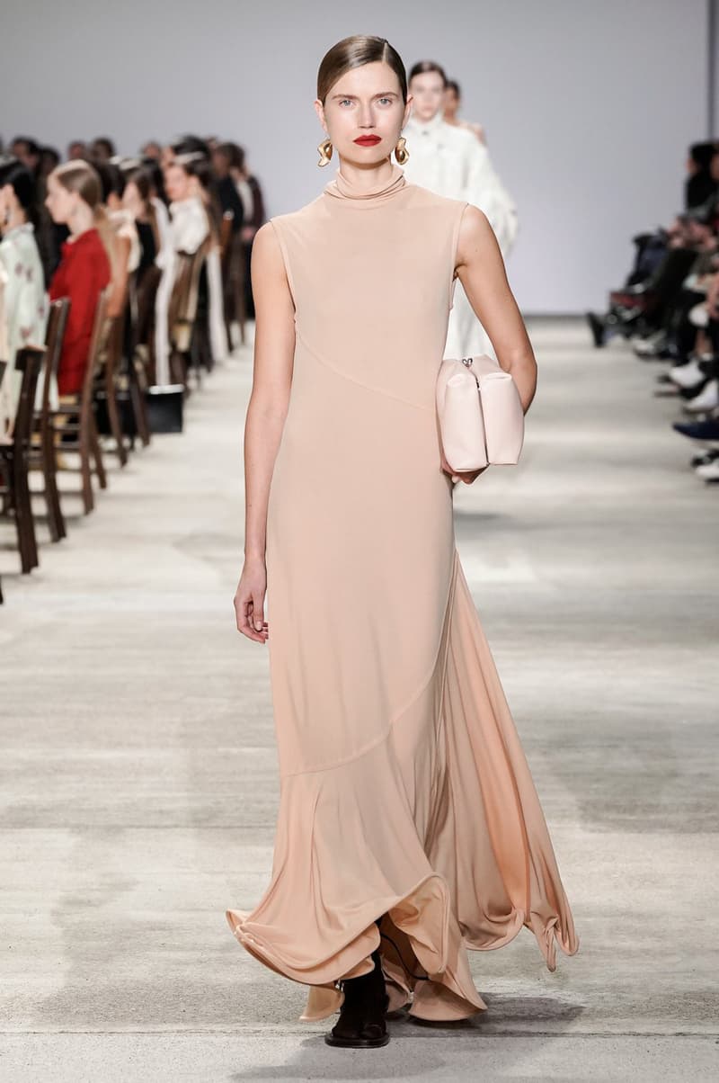 Jil Sander Fall/Winter 2020 Collection Runway Show Knit Dress Pink