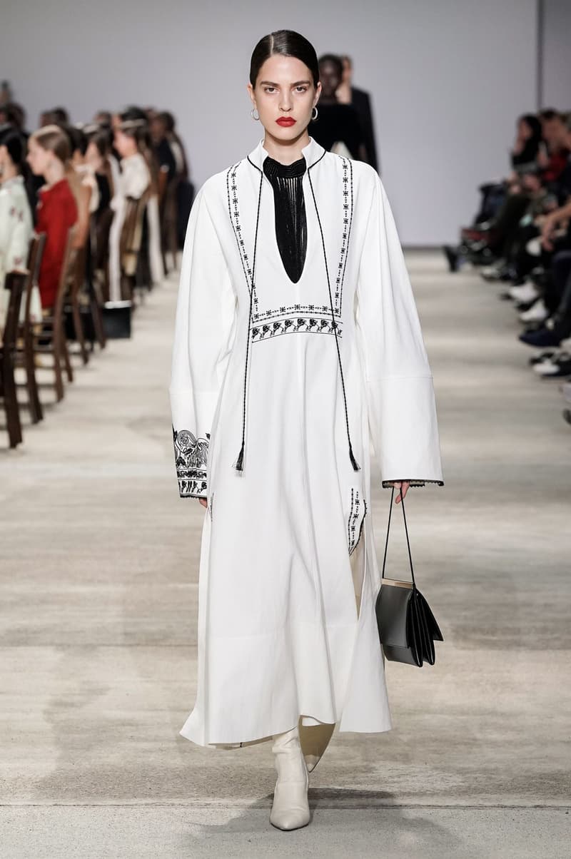 Jil Sander Fall/Winter 2020 Collection Runway Show Tunic Dress White