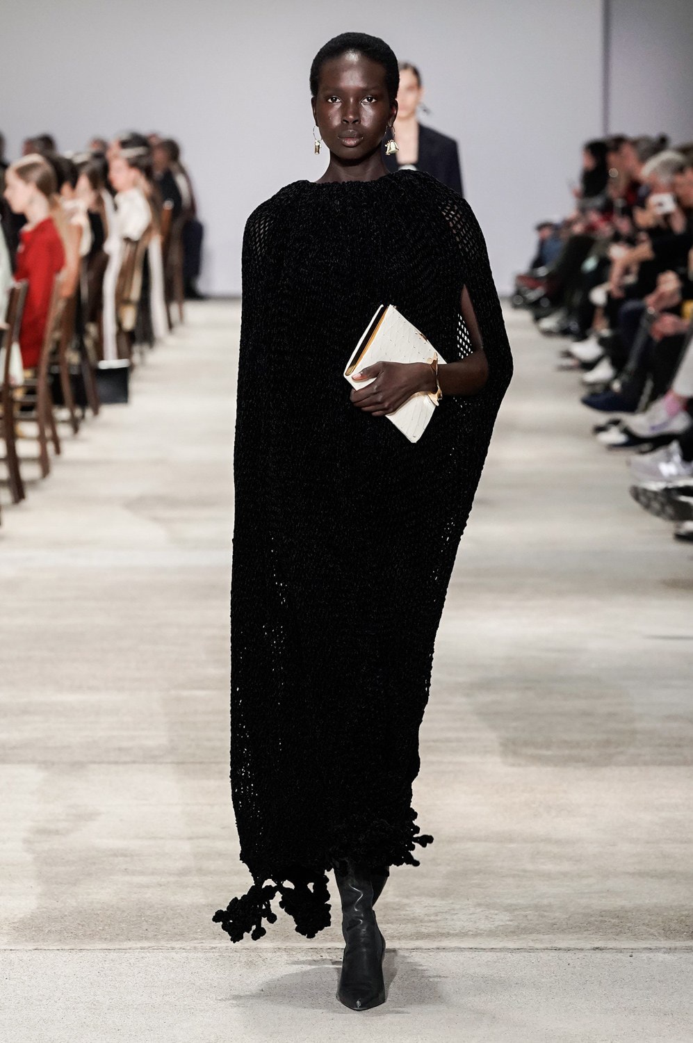 Jil Sander Fall/Winter 2020 Collection Runway Show Knit Dress Black