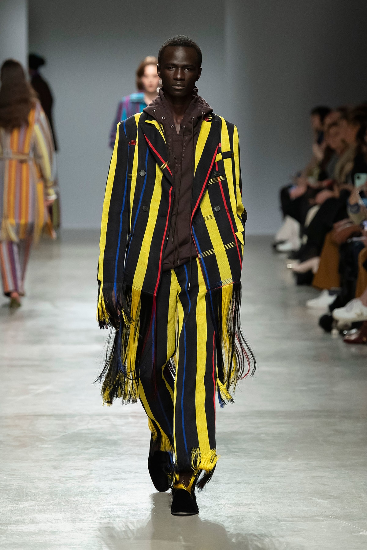 Kenneth Ize Fall/Winter 2020 Collection Runway Show Woven Suit Yellow