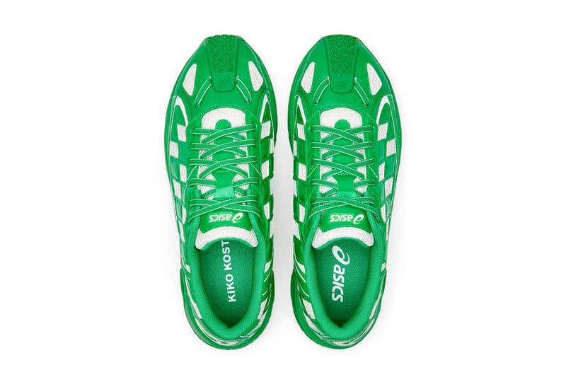 asics x Kiko Kostadinov Collaboration Campaign Green White Sneaker Release