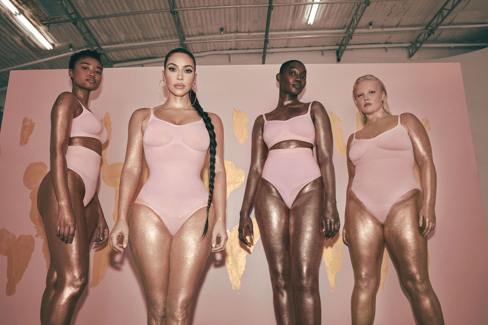 Womens Skims pink Seamless Sculpt Thong Bodysuit