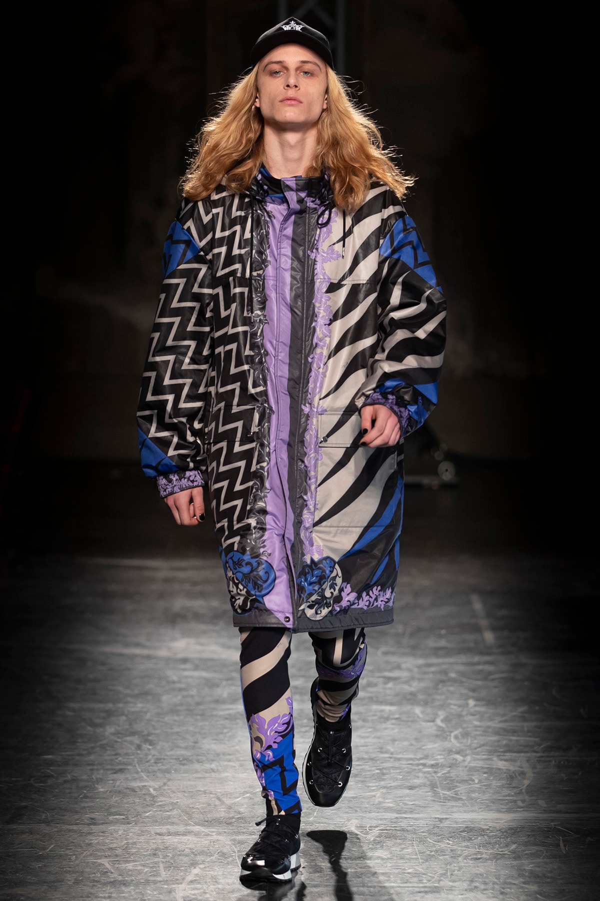 KOCHÉ x Emilio Pucci Fall/Winter 2020 Collection Runway Show Coat Print
