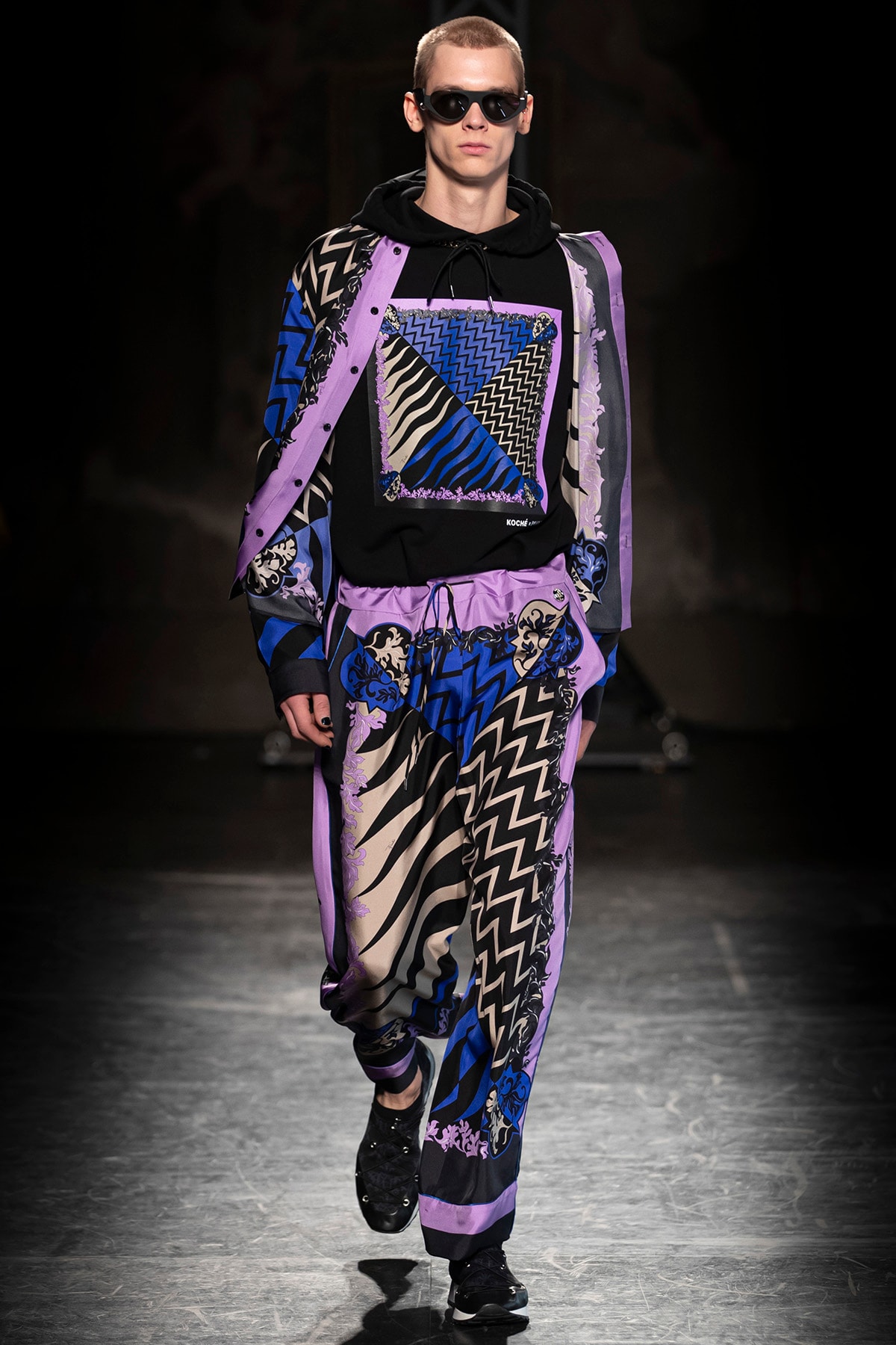 KOCHÉ x Emilio Pucci Fall/Winter 2020 Collection Runway Show Sweater Pants Print