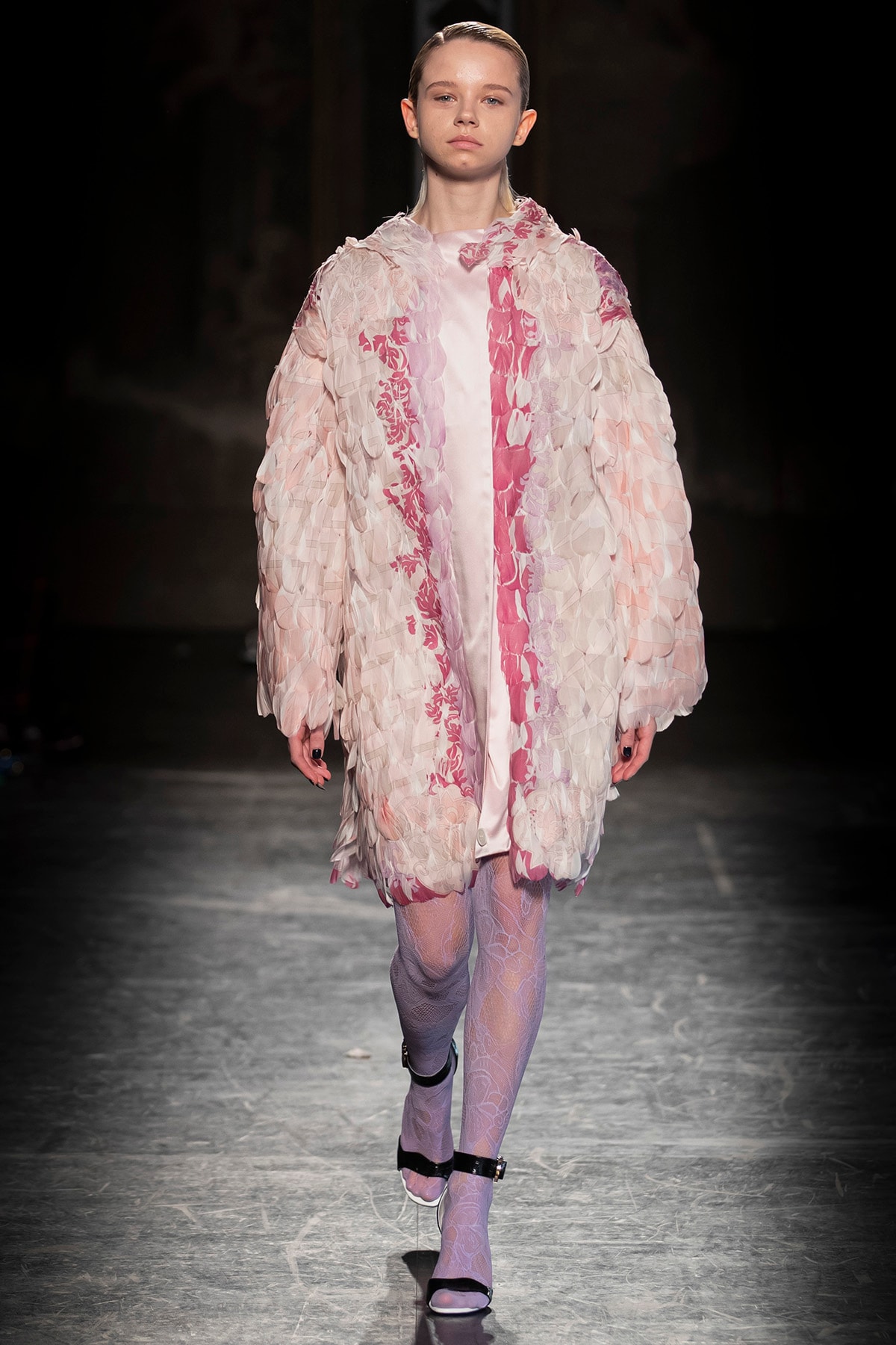 KOCHÉ x Emilio Pucci Fall/Winter 2020 Collection Runway Show Coat Pink