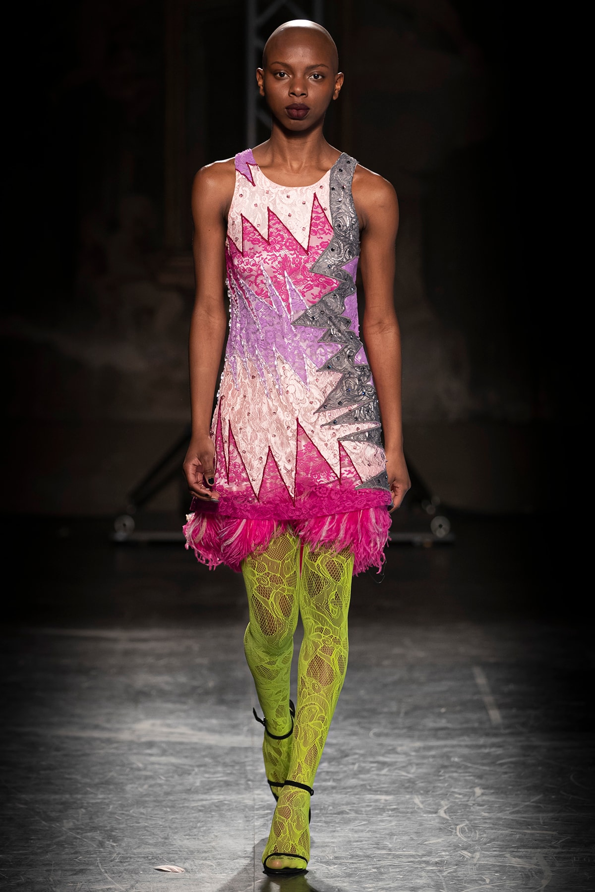 KOCHÉ x Emilio Pucci Fall/Winter 2020 Collection Runway Show Dress Pink