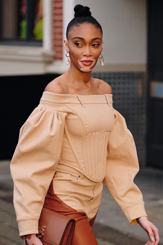 london fashion week fw20 celebrities winnie harlow