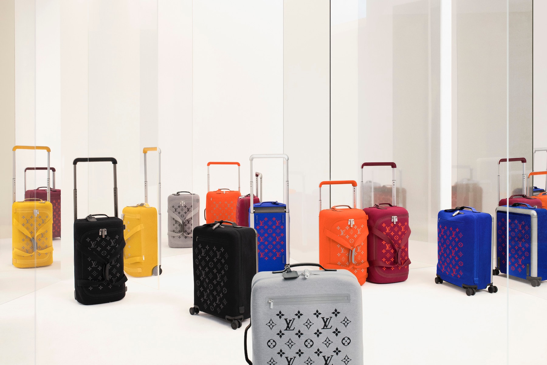 Louis Vuitton Logo Monogram Suitcase Colors