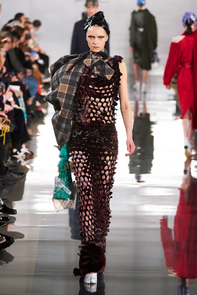 Maison Margiela Fall/Winter 2020 Collection Runway Show Mesh Dress