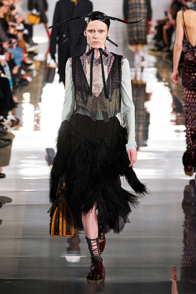 Maison Margiela Fall/Winter 2020 Collection Runway Show Tulle Skirt Black