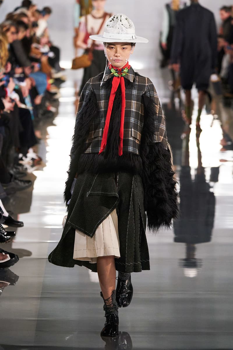 Maison Margiela Fall/Winter 2020 Collection Runway Show Plaid Coat