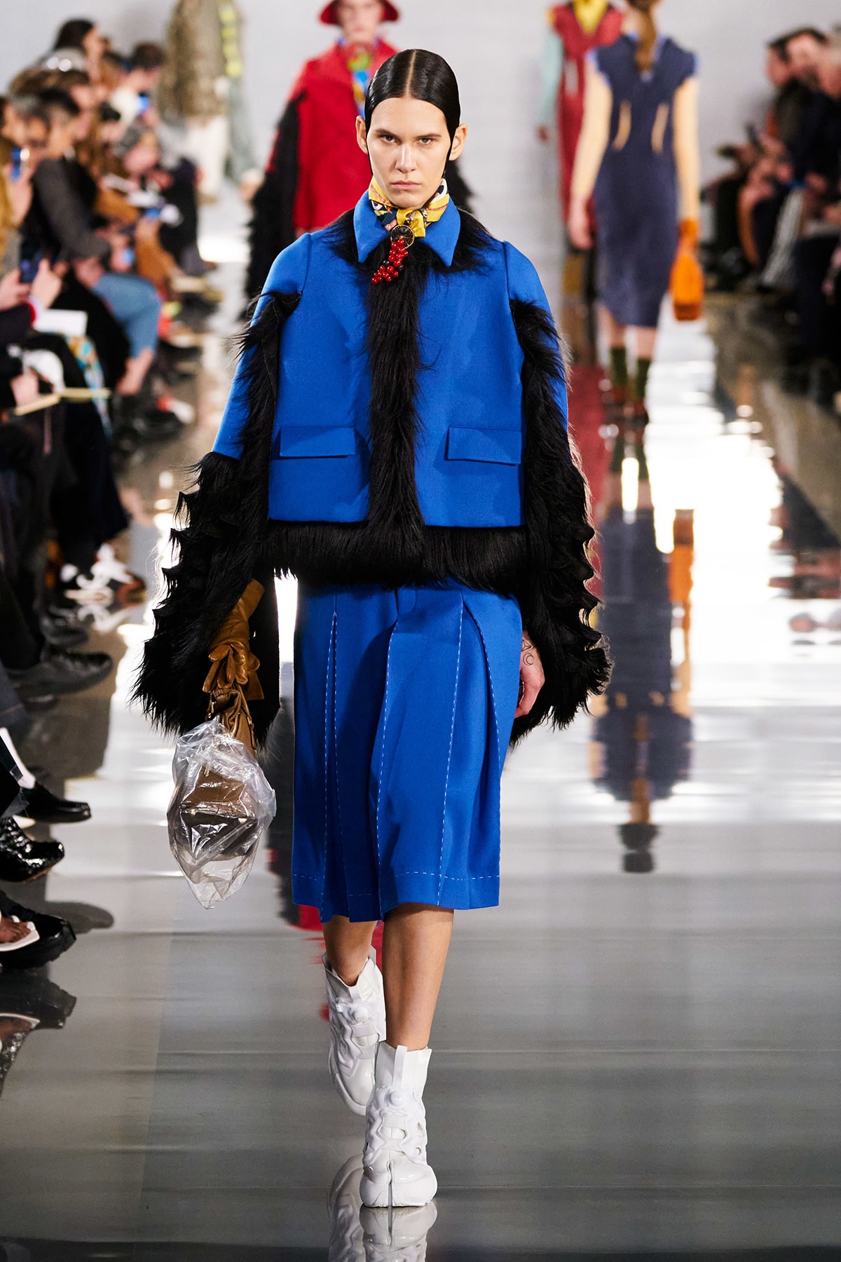 Maison Margiela Fall/Winter 2020 Collection Runway Show Jacket Skirt Blue
