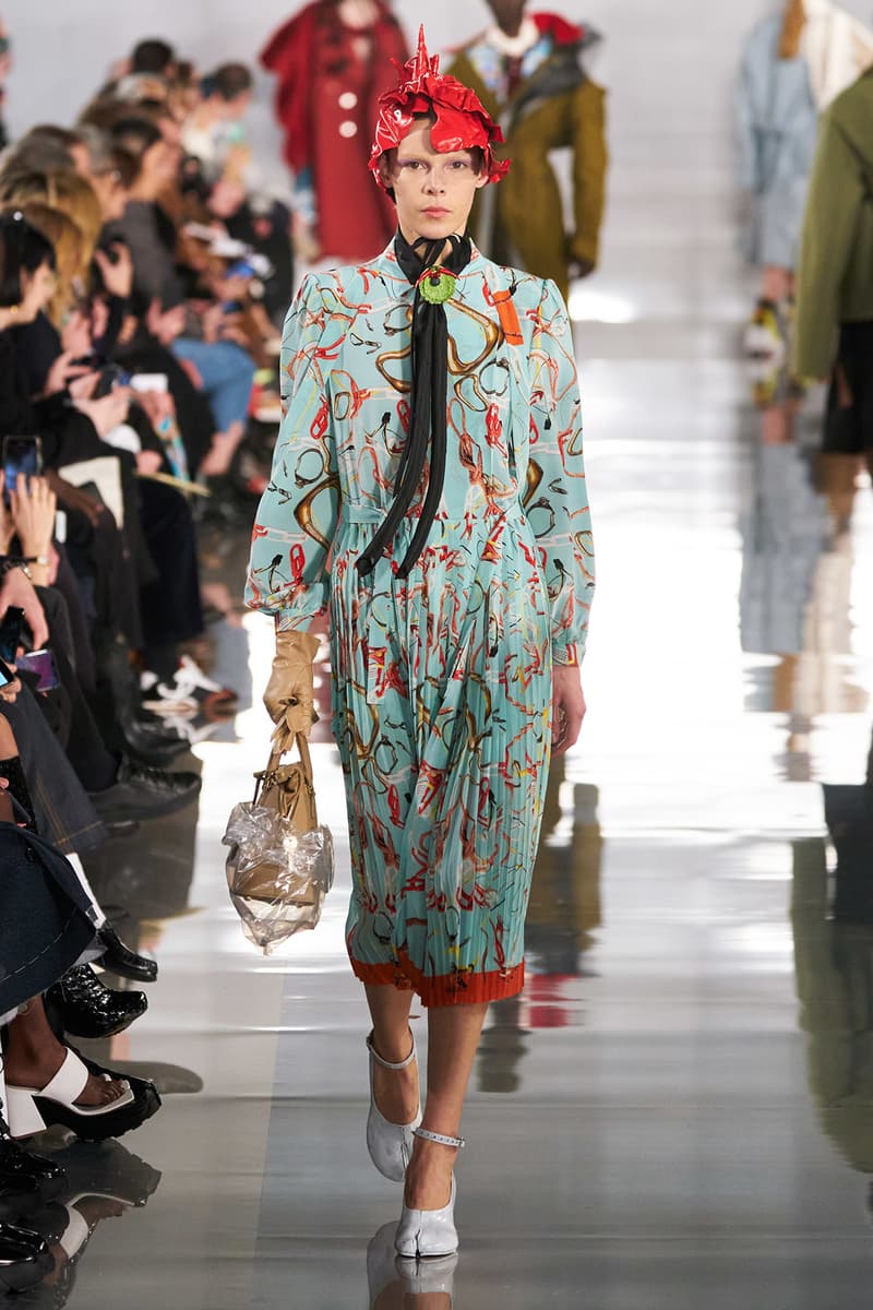 Maison Margiela Fall/Winter 2020 Collection Runway Show Print Dress