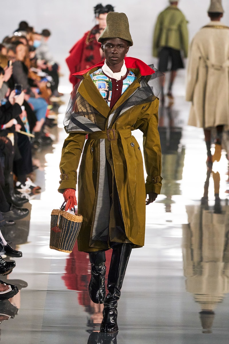 Maison Margiela Fall/Winter 2020 Collection Runway Show Coat Brown