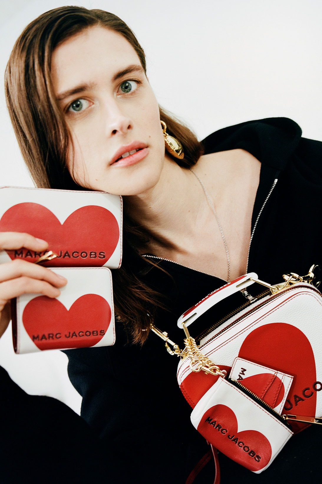 marc jacobs valentines day heart mini box designer bags wallets peanuts