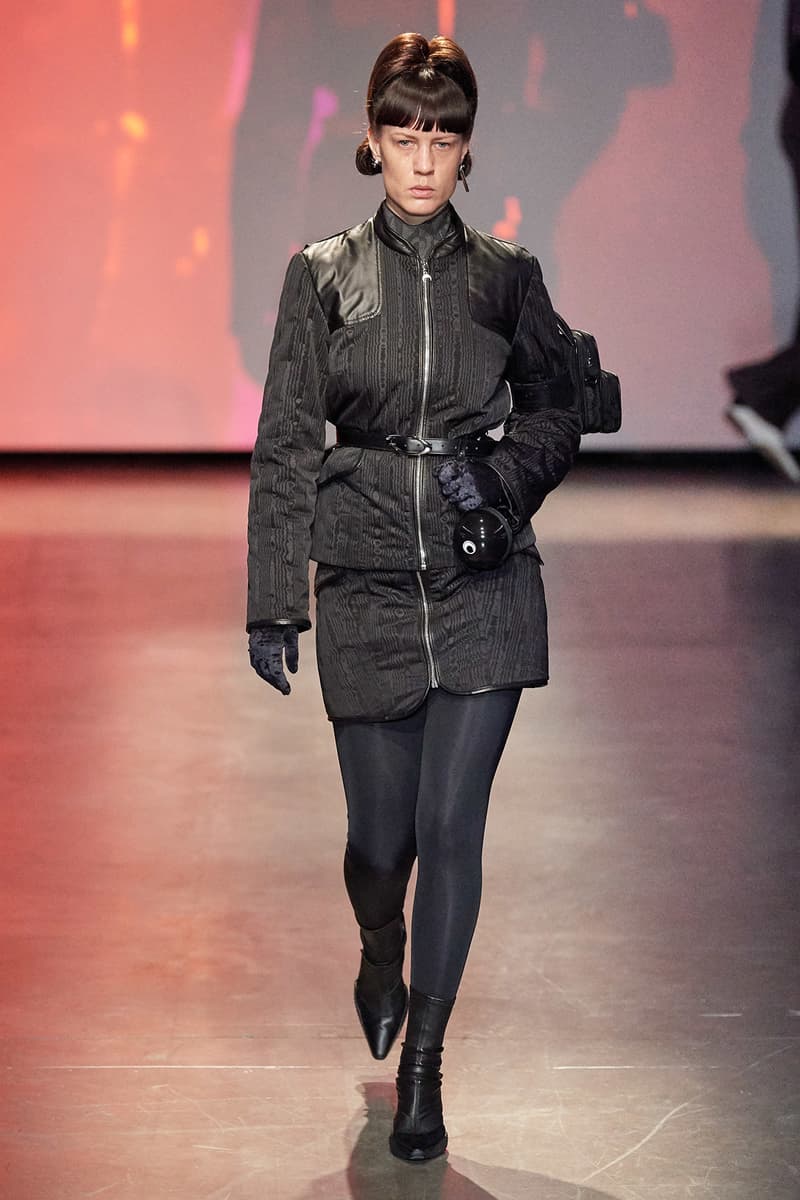 Marine Serre Fall/Winter 2020 Collection Runway Show Jacket Black