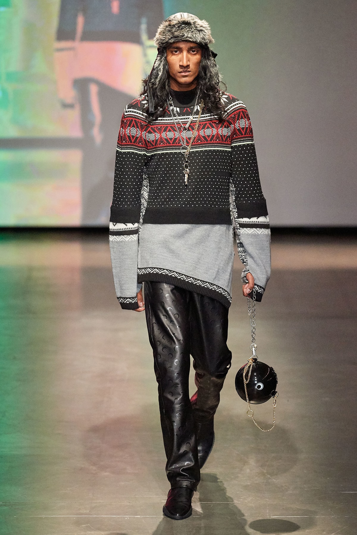 Marine Serre Fall/Winter 2020 Collection Runway Show Sweater Knit