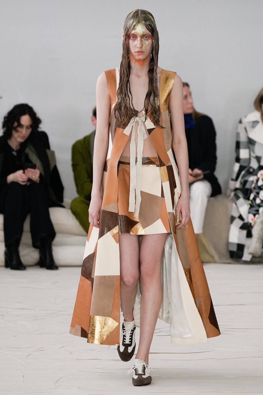 Marni Fall/Winter 2020 Collection Runway Show Patchwork Vest