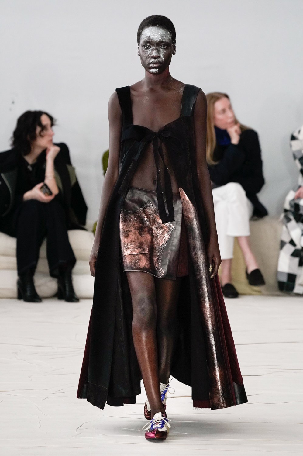 Marni Fall/Winter 2020 Collection Runway Show Metallic Skirt