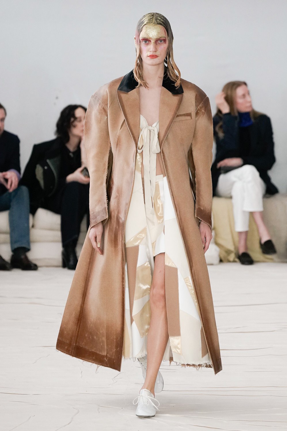 Marni Fall/Winter 2020 Collection Runway Show Suede Coat
