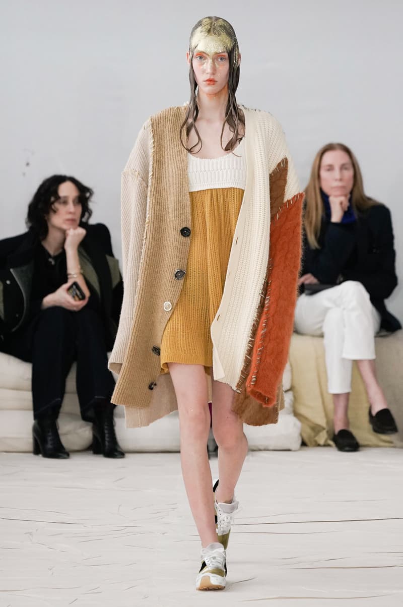 Marni Fall/Winter 2020 Collection Runway Show Cardigan Knit Dress