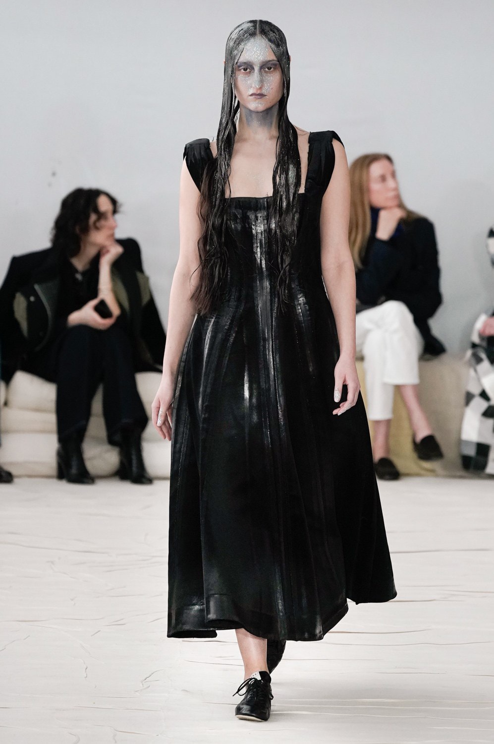 Marni Fall/Winter 2020 Collection Runway Show Dress Black