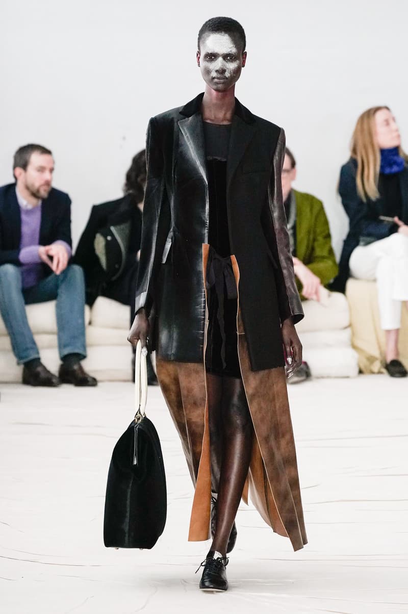 Marni Fall/Winter 2020 Collection Runway Show Coat Black