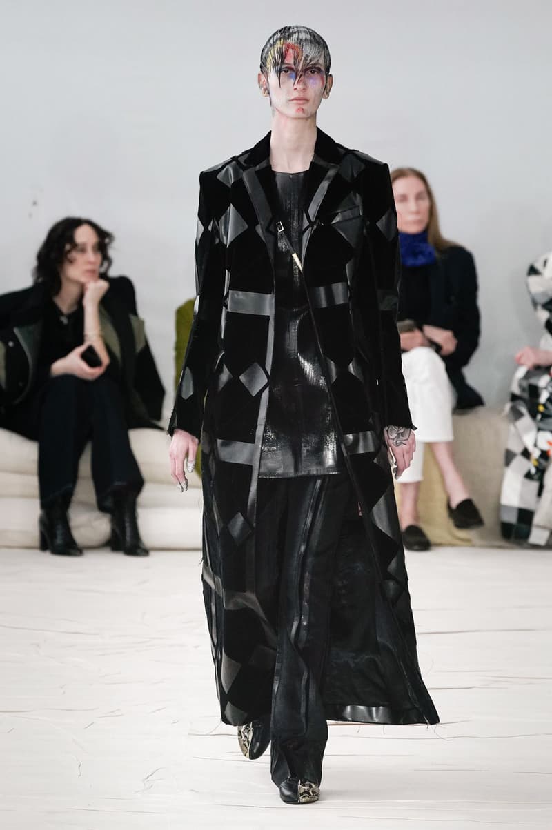 Marni Fall/Winter 2020 Collection Runway Show Coat Black