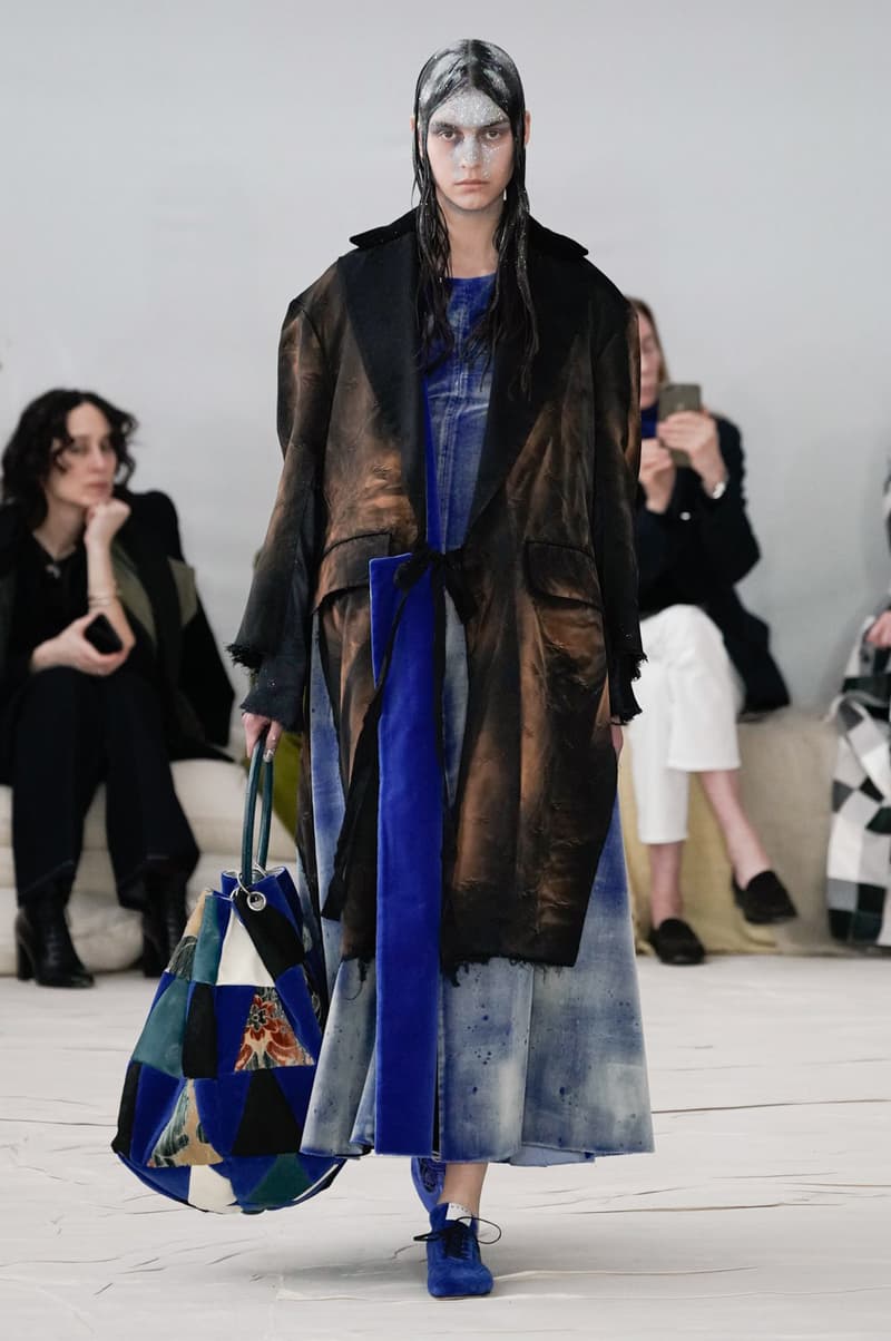 Marni Fall/Winter 2020 Collection Runway Show Coat Tie DYe